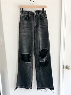 Vibrant Miu Journee Distressed Wide Leg Jeans 1 (W24)